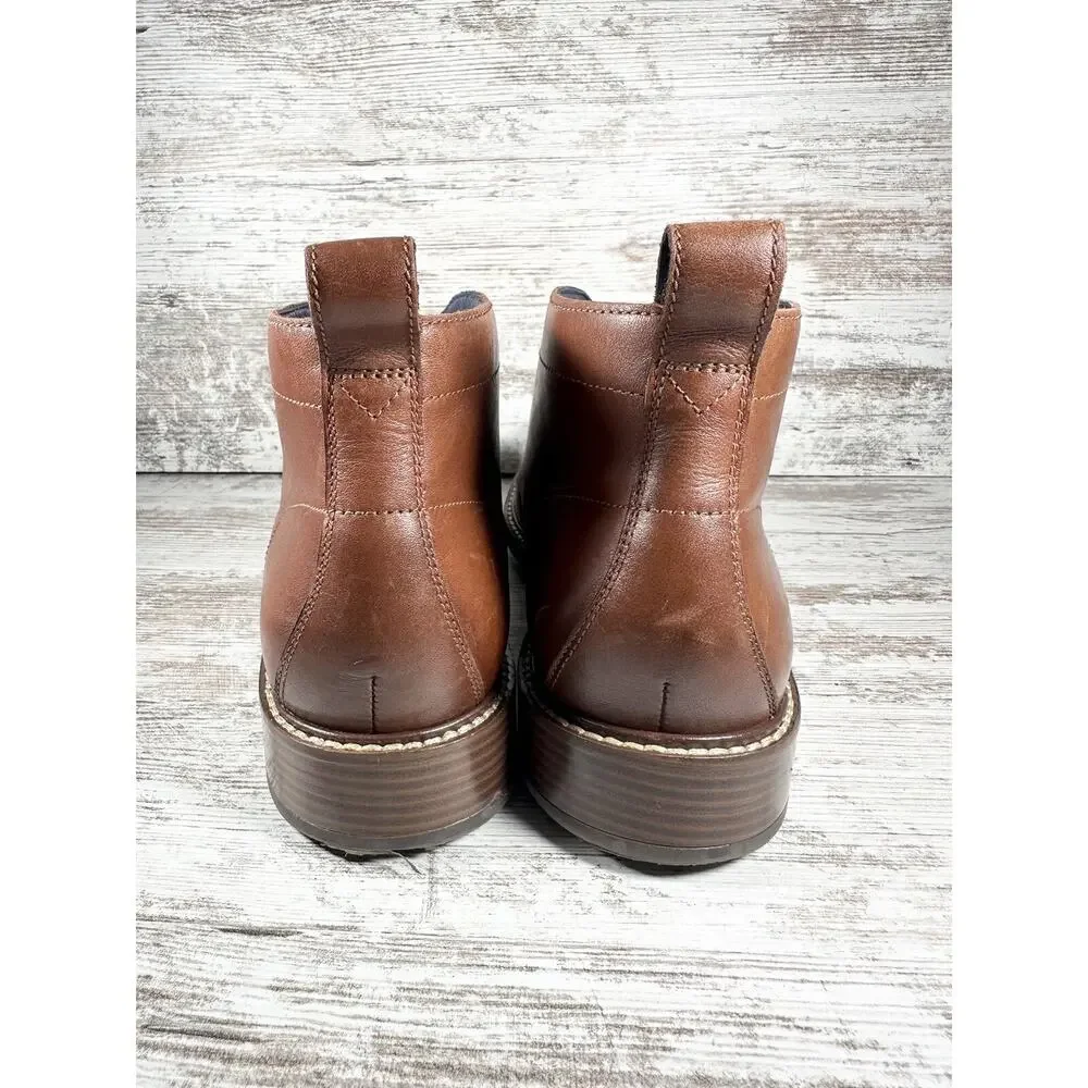 Men's Cole Haan Kennedy Grand Brown Leather Waterproof Chukka Boots Sz 10M EUC!